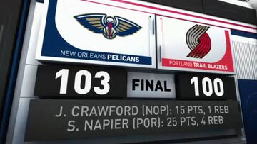 Resumen del Portland Trail Blazers - New Orleans Pelicans