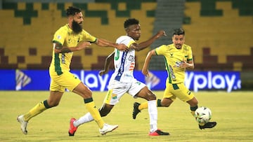 Partido de Liga BetPlay entre Bucaramanga y Atlético Huila