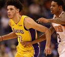Lonzo vuelve a la tierra y no juega en todo el último cuarto