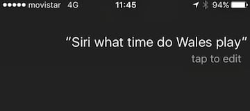 A simple question for Siri about Euro 2016