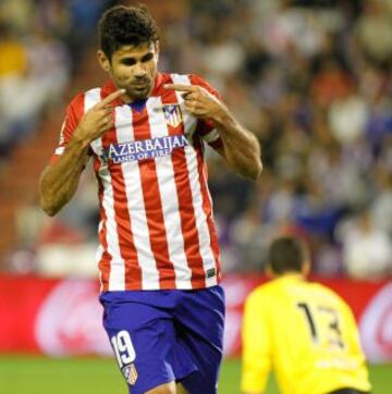 0-2. Diego Costa celebra el segundo gol.