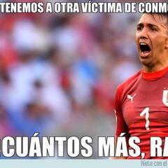 Muslera protagonista en los memes del Uruguay-Francia