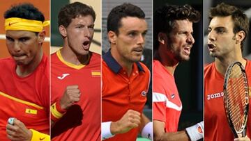 Nadal, Carre?o, Bautista y Feliciano, contra Francia