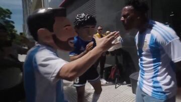 IShowSpeed visita argentina, baila con Messi en la calle y se hace viral