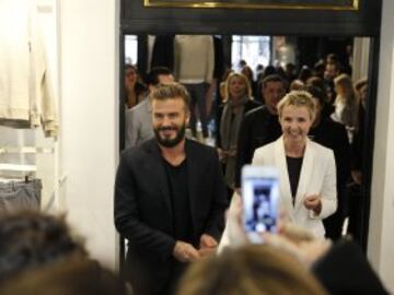 David Beckham regresa a Madrid para la presentación de la nueva colección de una conocida firma de ropa.
