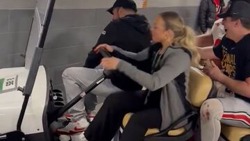 Ohio State players involved in shocking cart crash after National Championship win