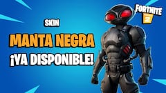 Fortnite: skin Manta Negra ya disponible; precio y contenidos