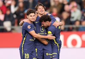 Las mejores imágenes de la victoria del Atleti en Montilivi