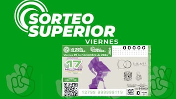 Resultados Sorteo Superior 2829: ganadores y números premiados | 29 de noviembre 2024