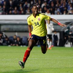 Durán estrena titularidad con Colombia como figura ante Japón