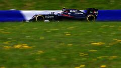 Button con el McLaren en Austria.