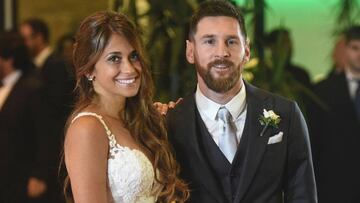 Se casaron Messi y Antonella