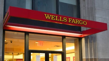 Sucursal de Wells Fargo en Nueva York, Estados Unidos. Marzo 11, 2020.