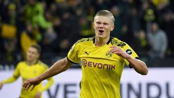 Haaland, en un partido del Borussia.