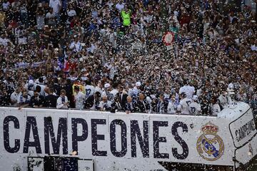 La Cibeles recibe a los campeones de la Champions