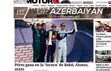 La prensa internacional reaccionó al triunfo de 'Checo' en Azerbaiján