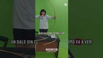 Tiene dos medallas olímpicas en Tiro con Arco, pero falló y destruyó un set de televisión