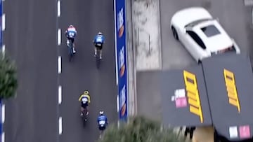 Así se desafía Sergio Higuita con Van der Poel y Van Aert