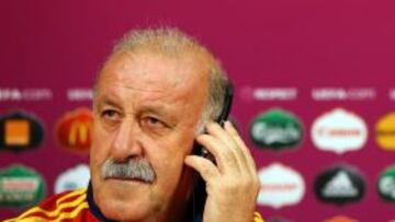 Del Bosque, en rueda de prensa.