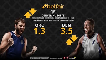 Oklahoma City Thunder vs. Denver Nuggets: horario, dónde ver, pronósticos, estadísticas y cuadro