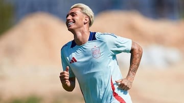 Iker Bravo, con la Sub-19.