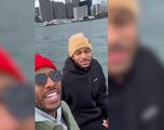 Watch: Klay Thompson lets Chris Paul drive boat