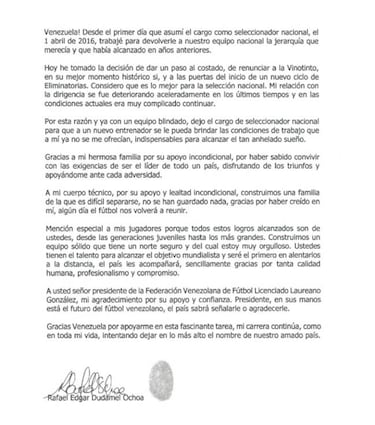 Dudamel: "Dejo Venezuela en su mejor momento histórico"