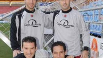 Cisma y Nagore, arriba. Toché y Del Pino posan abajo