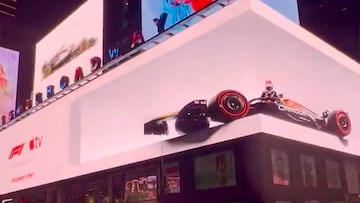 El increíble anuncio de la Formula 1 en Times Square que se ha hecho viral
