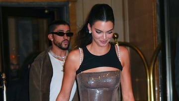 Kendall Jenner and Bad Buddy, who are yet to confirm their relationship, have been spotted together in the front row of the Gucci show at Milan Fashion Week.