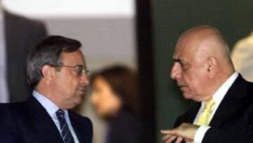 Florentino Pérez junto a Galliani
