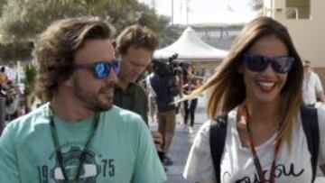  Fernando Alonso, con Lara &Aacute;lvarez.