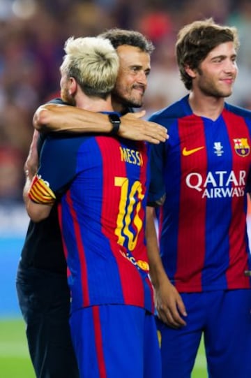 Luis Enrique y Messi