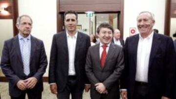 José Luis López Cerrón, Miguel Indurain, Samuel Folgueral y Javier Mínguez.