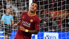 Justin Kluivert, extremo de la Roma.