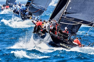 El barco Whisper, durante la celebración de la presente Sydney-Hobart.