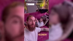 Ramos muestra su recuperación... y atentos al abdomen de su hijo