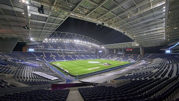 PORTO, PORTUGAL - FEBRUARY 13:  A general view prior to the Liga NOS match between FC Porto and Boavista FC at Estadio do Dragao on February 13, 2021 in Porto, Portugal. Sporting stadiums around Portugal remain under strict restrictions due to the Coronav