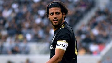 LOS ANGELES, CALIFORNIA - JULY 06: Carlos Vela #10 of Los Angeles FC reacts for a call from the referee during the first half against the Vancouver Whitecaps at Banc of California Stadium on July 06, 2019 in Los Angeles, California.   Harry How/Getty Images/AFP
 == FOR NEWSPAPERS, INTERNET, TELCOS &amp; TELEVISION USE ONLY ==