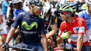 Nairo Quintana y Esteban Chaves