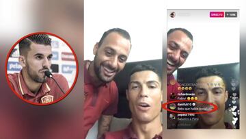 ¿Cristiano andaluz? El directo más divertido del portugués ¡Ojo a Ceballos!