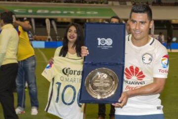Así fue el homenaje a los volantes del Club América