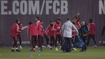 El vestuario recibe con aplausos contenidos el cruce con el Lyon