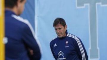 Berizzo, durante un entrenamiento.