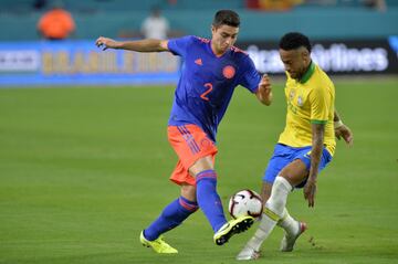 Brasil y Colombia empataron 2-2 en el Hard Rock Stadium. Luis Fernando Muriel anotó doblete, Neymar y Casemiro marcaron para el rival.