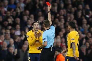 Sime Vrsaljko sent off