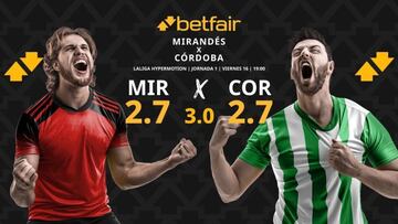 CD Mirandés vs. Córdoba CF: horario, dónde ver, pronósticos y clasificación