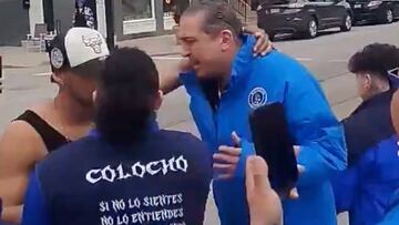 El emotivo momento del presidente de Motagua con aficionados en Cincinnati