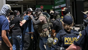 Protestas contra las redadas de ICE en Chicago.