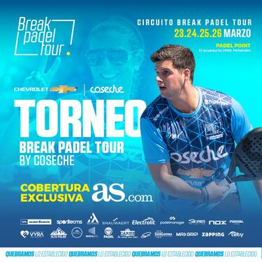 ¡Imperdible! 130 duplas estarán en el Break Pádel Tour 2023
